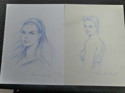 Thomas Du Caju | Sabbatini - 2x Originele tekening door Thomas Du Caju | Catawiki