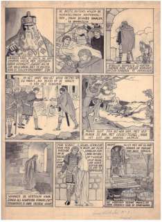 Laudy, Jacques | Laudy - Original page + deluxe edition - De Vier Heemskinderen / La Légende des quatre fils Aymon - (1946/2022) | Catawiki