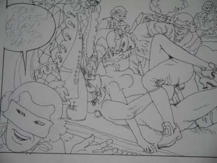 Von Gã¶Tha, Erich | Erich von GÃ¶tha - Dessin Ã  l’encre de chine - Les Malheurs de Janice T.4 - (2002) | Catawiki