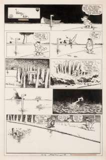 George Herriman | Krazy Kat Encre de Chine pour la planche dominicale du | Millon