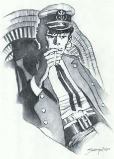Sanjulian, Manuel | Sanjulian, Manuel - Original drawing - Tribute to Corto Maltese | Catawiki