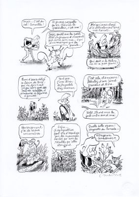 Catherine Meurisse | LE CLAN DE WALDEN – PLANCHE ORIGINALE 33 | Galerie Barbier