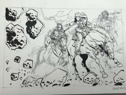 Meynet, Félix | Meynet, Félix - Case originale crayonnée - Sauvage | Catawiki