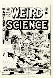 Wally Wood - weird science #22 cover (large art) 1953