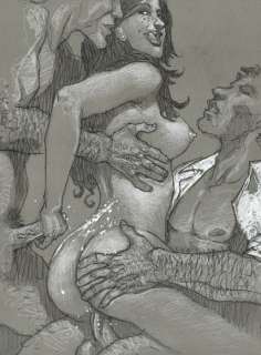 Bleda, Sergio | Bleda, Sergio - Original drawing - Pleasure - Size: 21 x 29 cm - Signed | Catawiki