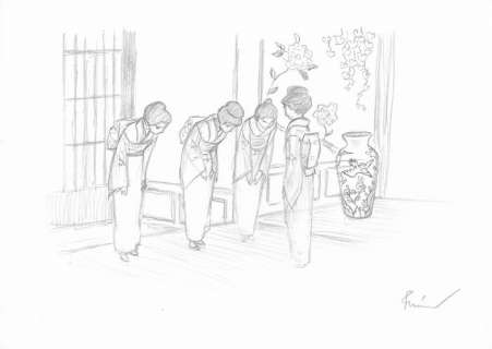 Bonin, Cyril - Bonin, Cyril - Dessin original - Les Dames de Kimoto - (2021)