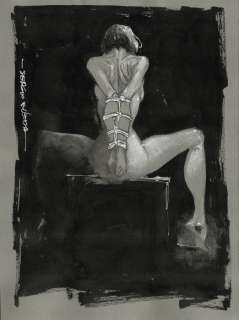 Bleda, Sergio | Bleda, Sergio - Original Drawing - Prisoner - Size: 21 x 29 cm - Signed | Catawiki