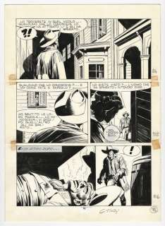 Giovanni Ticci | Tex #299 - Giovanni Ticci - tavola originale firmata "Fuga da Anderville" - Page volante - Exemplaire unique - (1989) | Catawiki