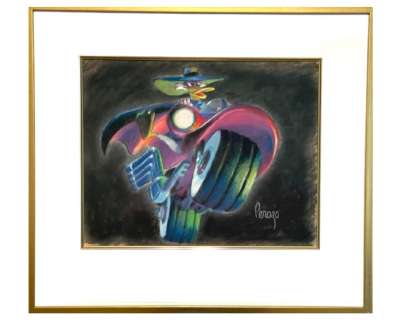 Mike Peraza | Original pastel by Mike Peraza - Let’s Get Dangerous - EO - (2020) | Catawiki