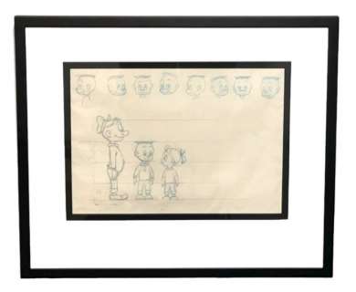 Carl Barks | Original Carl Barks art - Pip Squeeks - pencil prelim - (1952) | Catawiki