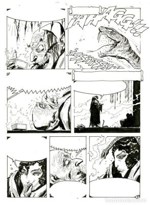 Página Original de Enrique Breccia - Los Libros Negros - La Caja Cap.III p.8 - Record | todocoleccion (Buy It Now)