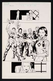 Original Art from New X-Men: Hellions #1 (2005) Page 2 Pencils by Clayton Henry, Inks by Mark Morales