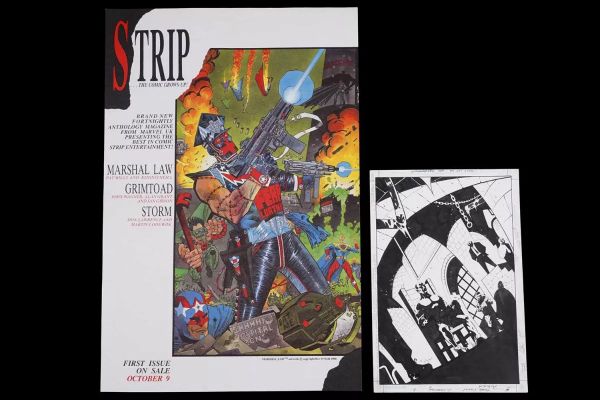 Lot 202 - Artwork by Shane Oakley; and a Kev O’Neill poster | misc / divers
