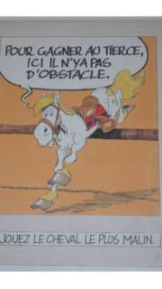 Studio Morris | Original drawing  - Jolly Jumper publicity Tiercé  - Lucky Luke | Catawiki