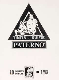 Hergé / dessin original : Dessin Ã  l’encre avec texte imprimé datant | Millon