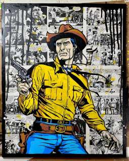 Tiziano Gagliardo | Tiziano Gagliardo - opera originale su pagine reali del fumetto "Tex” (2022) | Catawiki