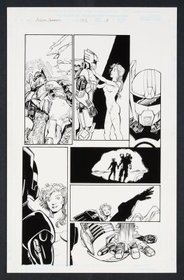 John Floyd | Original Art from Silver Surfer #143 (1998) Page 18 Pencils by Denys Cowan, Inks | mycomicshop.com (Buy It Now)