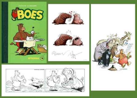 Wil Raymakers, Thijs Wilms | Boes - Luxe editie Boes Integraal deel 13 - Genummerd 10/80 - Met originele strook + ex-libris - Cartonné - EO (2021) | Catawiki