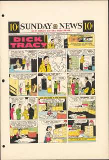 Gould - DICK TRACY, Sunday Color Proof (9/29/1957) | Russ Cochran