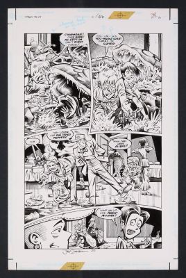 Joe Staton, Roger Langridge | Original Art from Gross Point #10 (1998) Page 20 Pencils by Joe Staton, Inks by Roger Langridge | mycomicshop.com