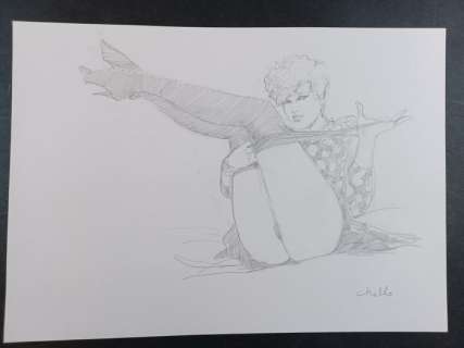 Leone Frollo | Leone Frollo - Illustrazione Originale "Mona Street" - Firmata - Page volante - Exemplaire unique - (2015) | Catawiki