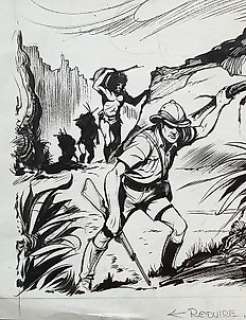 Guido Zamperoni | Guido Zamperoni - illustrazione originale "Tarzan e Jane" | Catawiki