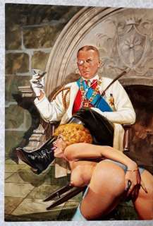 Emanuelle Taglietti | Scandali #6 - E. Taglietti - original cover “La frusta e il monocolo” - Page volante - Exemplaire unique - (1988) | Catawiki