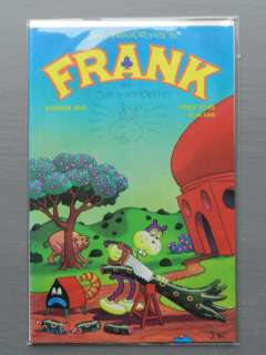 Jim Woodring | Various - Jim Woodring’s Frank # 1 with original drawing & signature on the cover - Broché - EO - (1996/1996) | Catawiki
