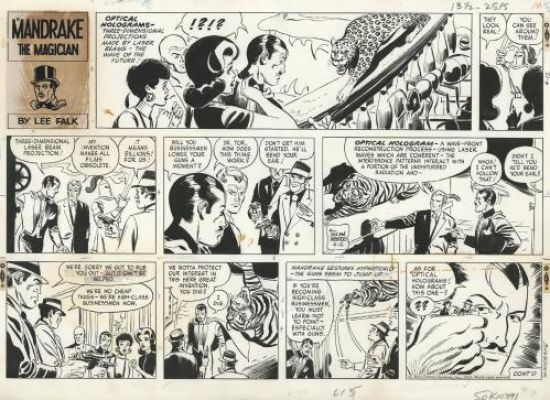 Fred Fredericks | Mandrake The Magician Sunday strip du 12 Avril 1970 | Galerie 9ème Art