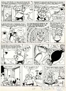 Dupa | Cubitus, planche originale à l’encre de chine. | Septimus