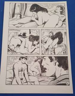 Tito Marchioro | Tito Marchioro - Flash 14 - 5 planches originale - La sacerdotessa - Page volante (1989) | Catawiki