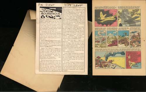 MOONSTRUCK, WEIRD SCIENCE #13,SILVER PRINT, 2 Pcs. (1952) | Russ Cochran