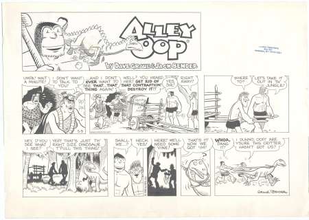 Graue/Bender - Alley Oop, 5/9/1999, Sunday Page Art | Russ Cochran
