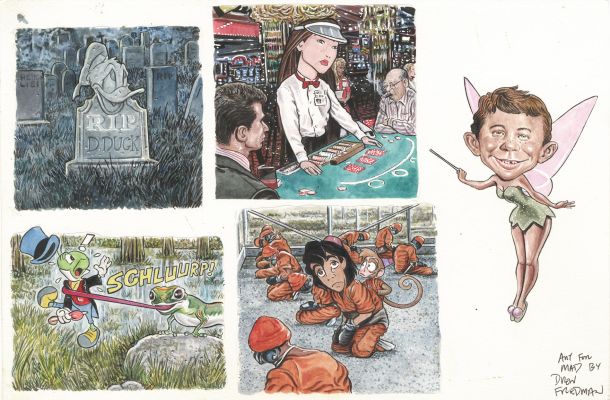 Drew Friedman | What Would Happen to Disney Characters in… | Galerie Laqua
