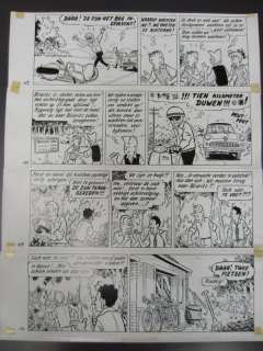 Pom (Jozef Van Hove) | Pom (Jozef van Hove) - Originele pagina (strook 167 t/m 170 ) - Piet Pienter en Bert Bibber 19 - Herrie om Carolus Magnus - (1962) | Catawiki