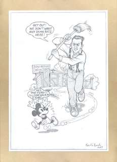 Roberto Ronchi | Mickey Mouse, Walt Disney - "1923 - Too early for Mickey" - Signed Original Drawing by Roberto Ronchi - Page volante - (2023) | Catawiki