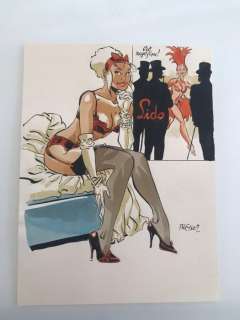 Meynet, Félix | Meynet, Félix - Dessin original couleur - Mirabelle - Le Lido... C’est Magnifique | Catawiki