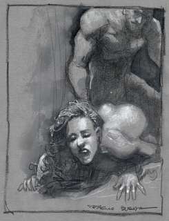 Bleda, Sergio | Bleda, Sergio - Original Drawing - Monday - Size: 28 x 21 cm - Original Artwork | Catawiki