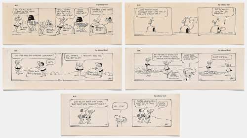 Lot of Five ’’B.C.’’ Comic Strips from 1976 | Nate Sanders