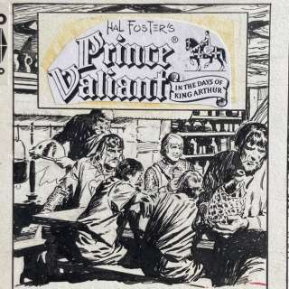 Murphy, John Cullen | Murphy, John Cullen - Original penultimate page Prince Valiant, written by Hal Foster - (1980) | Catawiki