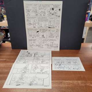 Didgé | Didgé - 3x Planche originale - Monsieur Edouard / Bébé de BD / Quicky | Catawiki