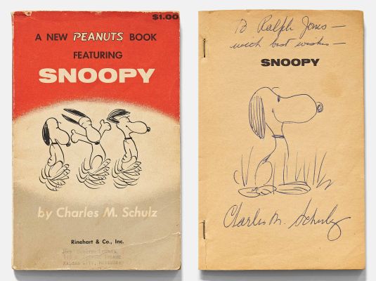 Charles Schulz Hand-Drawn Sketch of Snoopy | Nate Sanders