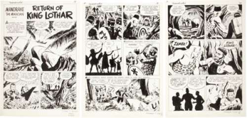 Ray Bailey Mandrake the Magician #7 Complete 13-page story "Return of King Lothar" Original Art -