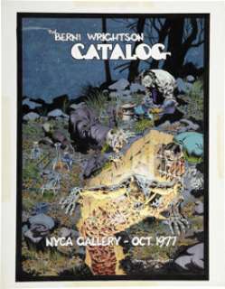 Bernie Wrightson The Berni Wrightson Catalog NYCA Gallery - Oct. 1977 Cover Original Art (NYCA Gallery, - | Heritage