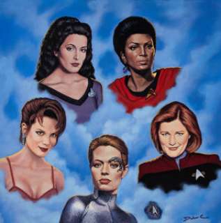 Dorian Cleavenger The Women of Star Trek Illustration Original Art (2004). The fabulous female stars of Star -