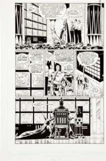 Dave Gibbons Watchmen #10 page 8 Original Art (DC, 1987). The coldly calculating Ozymandias (Adrian Veidt) -