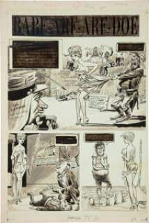 Bill Ward Cracked Magazine #6 page 25 Original Art (Major Magazines, 1958). The vivacious French actress -