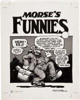 Robert Crumb Morse’s Funnies Cover Original Art (Albert Morse, 1974). Heav-ee!! Here’s one of the most obscure - | Heritage