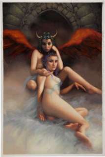 Arantza Sestayo Angel Song Vol. 1 Illustration Original Art (SQP, 2005). Get lost in the feminine perfection of -