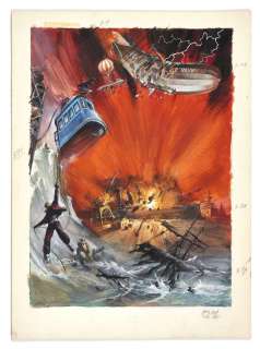  - Lot 51: Henri LIEVENS 1920-2000 L‘Histoire en bandes dessinées - Tome 8 Au coeur des grandes catastrophes  Gouache sur carton  pour...
                                